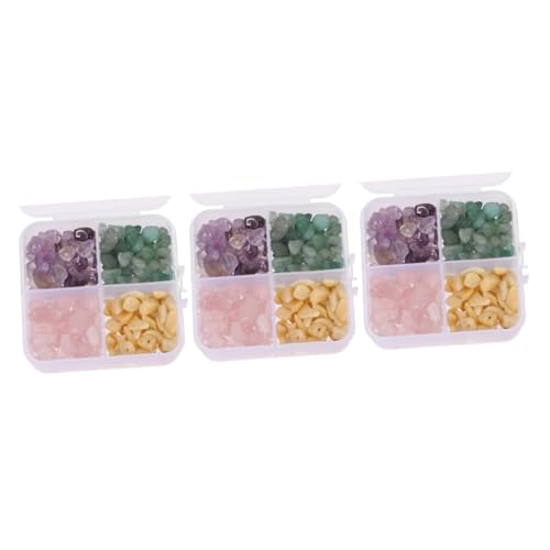 Uonlytech 3 Boxen Kiesbox Edelsteinperlen DIY handgefertigte Perlen Schmucksteinperlen Chip-Perlen bunte Steinperlen selbstgemachte Steine lose Edelsteine Schmuckperlen Uonlytech 3 Boxen Kiesbox Edelsteinperlen DIY handgefertigte Perlen Schmucksteinperlen Chip-Perlen bunte Steinperlen selbstgemachte Steine lose Edelsteine Schmuckperlen von Uonlytech