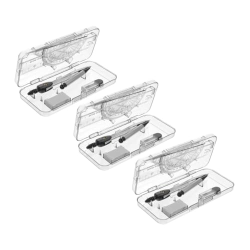 Uonlytech 3 Boxen Mathematik und Set Box mit Lineal Winkelmesser Langlebigem Radiergummi Vielseitig für Schüler Lehrer Architekten und Ingenieure Präzise Zeichenwerkzeuge Uonlytech 3 Boxen Mathematik und Set Box mit Lineal Winkelmesser Langlebigem Radiergummi Vielseitig für Schüler Lehrer Architekten und Ingenieure Präzise Zeichenwerkzeuge von Uonlytech