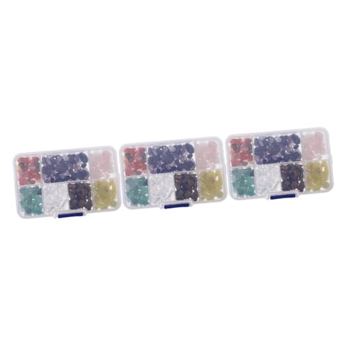 Uonlytech 3 Boxen Naturstein Perlen für Diy Schmuck Unregelmäßige Lose Steinperlen für Armbänder und Ohrringe Robust und Langlebig für Bastelprojekte von Uonlytech