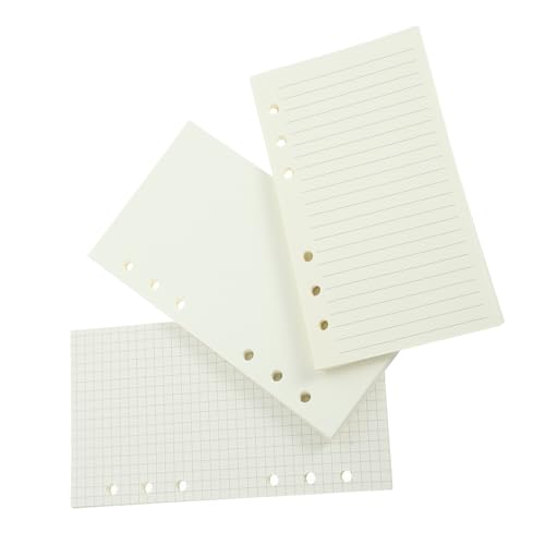 Uonlytech 3 Notizbuch nachfüllen Notizblock-Nachfüllungen Planereinsätze Binder-Nachfüllungen Notebook-Nachfüllungen Planerordner Planer-Nachfüllungen Notebook -Nachfüllung Papier Weiß von Uonlytech