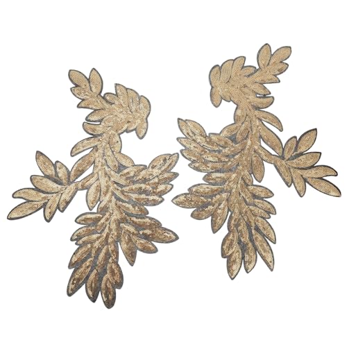 Uonlytech 3 Paare Goldene Pailletten Applikationen für Kleidung Diy Dekoration und Kreative Nähprojekte für Taschen Hüte und Mehr Uonlytech 3 Paare Goldene Pailletten Applikationen für Kleidung Diy Dekoration und Kreative Nähprojekte für Taschen Hüte und Mehr von Uonlytech