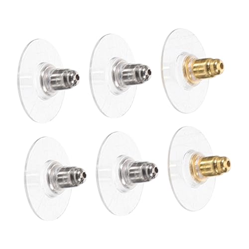 Uonlytech 3 Paare Ohrstecker Stopper Ohrringverschlüsse Ersatz Ohrstecker Verschluss Sicherer Langlebiger Schmuckzubehör für Durchbohrte Ohrringe Geeignet für Creolen und Hängeohrringe von Uonlytech