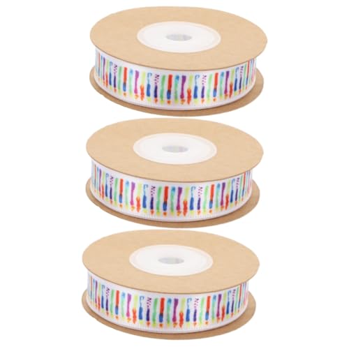 Uonlytech 3 Rollen Bandbänder Verpackung Basteln Wickelband hochzeitsgeschenk Band für DIY Geburtstagsfeier-Versorgungsband kreative Bänder DIY-Bastelband Geschenkband Polyester Uonlytech 3 Rollen Bandbänder Verpackung Basteln Wickelband hochzeitsgeschenk Band für DIY Geburtstagsfeier-Versorgungsband kreative Bänder DIY-Bastelband Geschenkband Polyester von Uonlytech