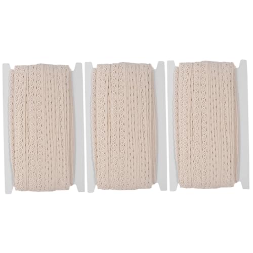 Uonlytech 3 Rollen Baumwollspitze Yards Diy Spitzenband für Tischdecken Vorhänge und Handarbeiten Hochwertiges Langlebiges Baumwollmaterial für Kreative Projekte Uonlytech 3 Rollen Baumwollspitze Yards Diy Spitzenband für Tischdecken Vorhänge und Handarbeiten Hochwertiges Langlebiges Baumwollmaterial für Kreative Projekte von Uonlytech