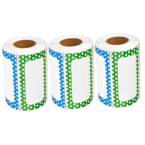 Uonlytech 3 Rollen Bunte Namensschild Aufkleber für Diy Beschriftungen Selbstklebende Etiketten für Zuhause Schule und Büro für Beschriftungen und Organisation Uonlytech 3 Rollen Bunte Namensschild Aufkleber für Diy Beschriftungen Selbstklebende Etiketten für Zuhause Schule und Büro für Beschriftungen und Organisation von Uonlytech