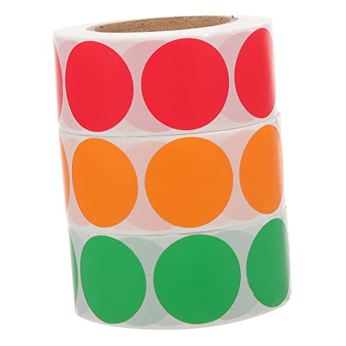 Uonlytech 3 Rollen Farbenfrohe Runde Punktaufkleber Selbstklebend mit Etiketten pro für Büro Klassenzimmer und DIY Projekte Beschriften und Organisieren Uonlytech 3 Rollen Farbenfrohe Runde Punktaufkleber Selbstklebend mit Etiketten pro für Büro Klassenzimmer und DIY Projekte Beschriften und Organisieren von Uonlytech