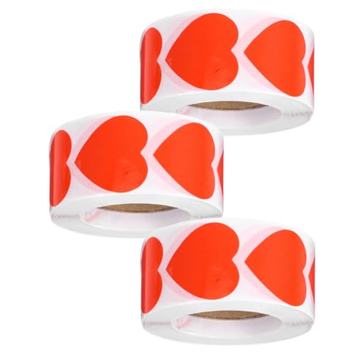 Uonlytech 3 Rollen Herz Aufkleber Valentinstag Aufkleber Etiketten in Herzform Kleine Herzaufkleber Etiketten Für Partygeschenke Etiketten Für Herzaufkleber Beschichtetes Papier Rot Uonlytech 3 Rollen Herz Aufkleber Valentinstag Aufkleber Etiketten in Herzform Kleine Herzaufkleber Etiketten Für Partygeschenke Etiketten Für Herzaufkleber Beschichtetes Papier Rot von Uonlytech