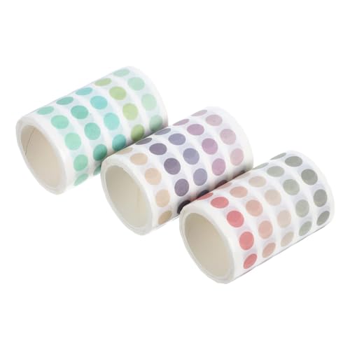 Uonlytech 3 Rollen Washi Tape Dot Aufkleber Pastellfarben Veilchen Vanille Frische Minze für Journale Notizbücher Alben Abziehbare Runde Sticker für Kreative Projekte Uonlytech 3 Rollen Washi Tape Dot Aufkleber Pastellfarben Veilchen Vanille Frische Minze für Journale Notizbücher Alben Abziehbare Runde Sticker für Kreative Projekte von Uonlytech