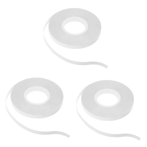 Uonlytech 3 Rollen Wasserlösliches Doppelseitiges Klebeband Stark Haftendes Textilklebeband für DIY Nähen Patchwork Quilt Fixierung Temporäres Befestigen Einfach Anzuwenden von Uonlytech