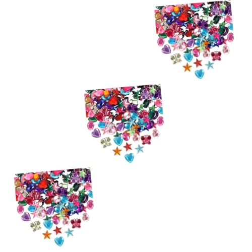 Uonlytech 3 Sätze Acrylfarbene Diamanten Hotfix Nagelschmuck Und Charms Kind Set Mit Strasssteinen Edelsteine ​​für Diy Edelsteinaufkleber Kristalldekor 400 Stück * 3 von Uonlytech