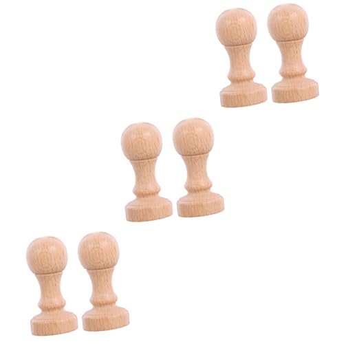Uonlytech 3 Sätze Arbeitskorrektursiegel Wachssiegel-stempelset Basteln Wachssiegelstempel Materialien Scrapbooking Name Dekorative Siegel Runde Holzstempel Naturholzstempel 2 Stücke * 3 von Uonlytech