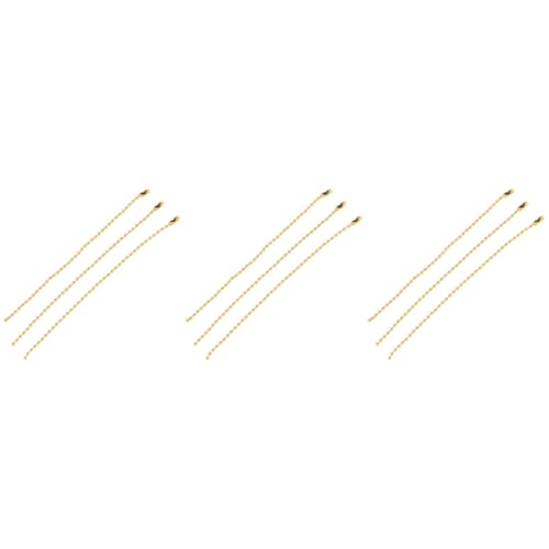 Uonlytech 3 Sätze Bunte Kugelkette Eisen Mit Farbige Tag Kette Für Dekoration Schmuckherstellung Und Diy Projekte Für Partys Und Reisen 50 Stück * 3 von Uonlytech