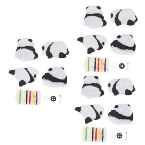 Uonlytech 3 Sätze Cartoon Panda Aufnäher Selbstklebende Bügelpatches Für Kleidung Kreative Reparaturflicken Und Dekoration Für Kinderbekleidung Und Accessoires 4 Stück * 3 von Uonlytech