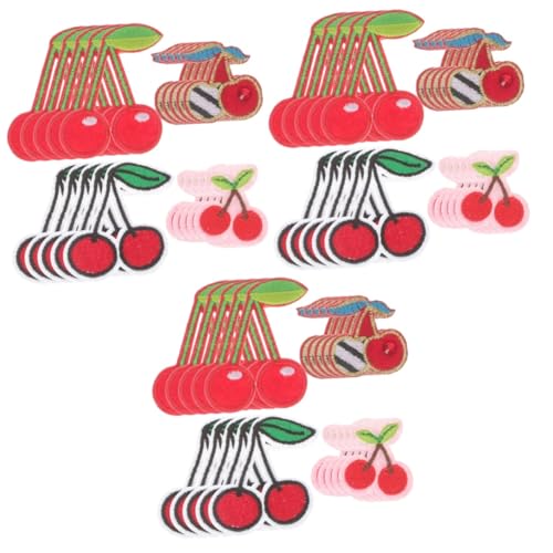 Uonlytech 3 Sätze Cherry Stickpatches Aufbügelbare Oder Aufnähbare Stoffapplikationen Für Kleidung Und Taschen Dekorative Flicken Für Diy Projekte Und Reparaturen Für Heimwerker 20 Stück * 3 Uonlytech 3 Sätze Cherry Stickpatches Aufbügelbare Oder Aufnähbare Stoffapplikationen Für Kleidung Und Taschen Dekorative Flicken Für Diy Projekte Und Reparaturen Für Heimwerker 20 Stück * 3 von Uonlytech