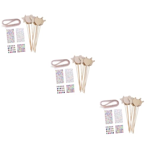 Uonlytech 3 Sätze DIY Zauberstab Holz Unvollendete Magische Stäbe zum Bemalen für Bastelzubehör für Fantasie für Partys und Bastelprojekte von Uonlytech