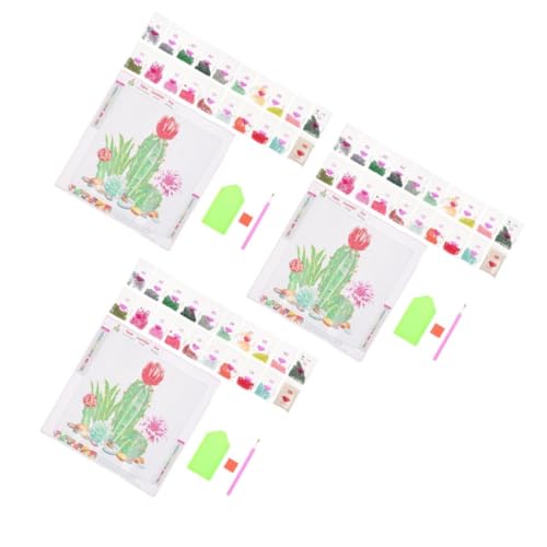 Uonlytech 3 Sätze Diy Kreuzstich Set mit Kaktus Muster Anfänger Stickerei Kit für Kreative Handarbeiten für und Diy ohne Uonlytech 3 Sätze Diy Kreuzstich Set mit Kaktus Muster Anfänger Stickerei Kit für Kreative Handarbeiten für und Diy ohne von Uonlytech