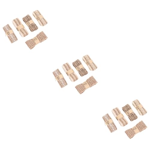 Uonlytech 3 Sätze Diy Spitzenband Baumwolle Und Leinen Dekorative Für Hochzeitsdekoration Bastelprojekte Und Geschenkverpackungen Geeignet Für Kreative Handarbeiten 5 Stück * 3 Uonlytech 3 Sätze Diy Spitzenband Baumwolle Und Leinen Dekorative Für Hochzeitsdekoration Bastelprojekte Und Geschenkverpackungen Geeignet Für Kreative Handarbeiten 5 Stück * 3 von Uonlytech