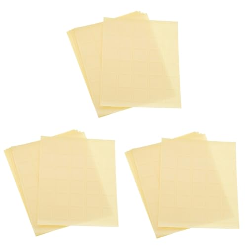 Uonlytech 3 Sätze Doppelseitiges Klebeband Etiketten Aufkleber Handwerk Mit Doppelseitigem Klebeband Einseitig Klarer Kleber Doppelseitige Klebepads Transparent 150 Stück * 3 von Uonlytech