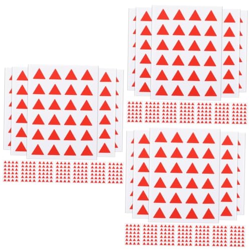 Uonlytech 3 Sätze Dreieckaufkleber Scrapbooking Etiketten Aufkleber Selbstklebende Etiketten Aufkleber Für Farbetikettendrucker Aufkleberpapier Klebetiketten Rot 576 Stück * 3 Uonlytech 3 Sätze Dreieckaufkleber Scrapbooking Etiketten Aufkleber Selbstklebende Etiketten Aufkleber Für Farbetikettendrucker Aufkleberpapier Klebetiketten Rot 576 Stück * 3 von Uonlytech