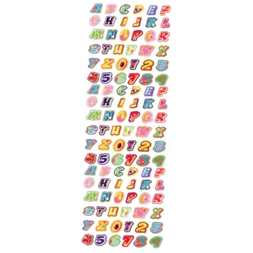 Uonlytech 3 Sätze Englischer Brief Patch Kleidung Aufnäher zum Aufnähen von Buchstaben Stoffreparaturflicken Stickerei Nähen Sie Strass-Patches Uni Brief aufbügeln Patch-Briefe Filzstoff von Uonlytech