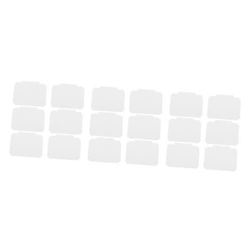 Uonlytech 3 Sätze Etikettenhalter Aufstecketiketten Für Aufbewahrungskörbe Mülletiketten Zum Aufclipsen Organisieren Aufbewahrungsetikettenclips Weidenkorbetikett Name Weiß Pvc 8 Stück * 3 von Uonlytech