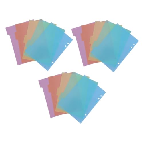 Uonlytech 3 Sätze Farbige Notizbuch Trennblätter Praktische Ringbuch Trennkarten mit Beschriftbaren Tabs für Optimale Organisation im Büro oder Zuhause Uonlytech 3 Sätze Farbige Notizbuch Trennblätter Praktische Ringbuch Trennkarten mit Beschriftbaren Tabs für Optimale Organisation im Büro oder Zuhause von Uonlytech