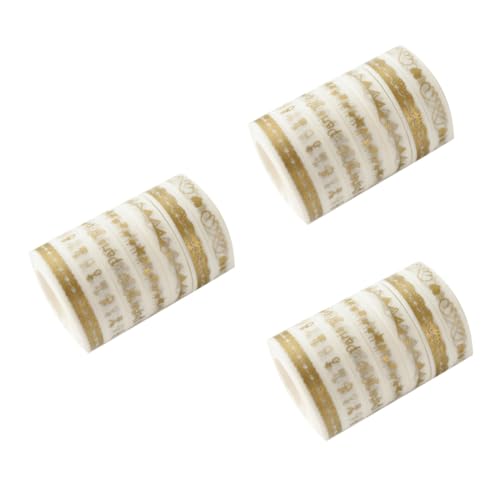 Uonlytech 3 Sätze Fotoalbum Klebeband Scrapbooking Journal Aufkleber Aufkleberpapier Hochzeits Scrapbook Fotoalben Scrapbooks Papierband Ästhetik Planer 7 STÜCKE * 3 von Uonlytech