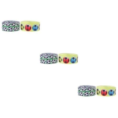 Uonlytech 3 Sätze Fußball Dekorationsband Breit Pro Langlebiges Und Vielseitiges Geschenkband Für Kuchendekoration Blumenverpackung Und Diy Bastelprojekte 2 Rollen * 3 von Uonlytech