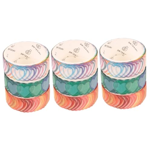 Uonlytech 3 Sätze Geständnisdichterkassade Schrott Für Klebrig Band Notizbuch Sammelalbum Washi -bänder Vintage Washi Tape Farbige Washi-tapes Washi Tape Zum Aufzeichnen Papier 3 Rollen * 3 von Uonlytech