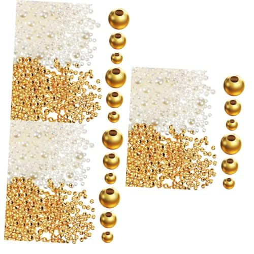 Uonlytech 3 Sätze Goldperlen + Perlen Schmuck Perlen Machen Sicherungsperlen Reiz Lieferungen Kleine Perlen Abstandsperlen Lose Ergebnisse Perlenkette Spacer Runden Metall 900 Stück * 3 Uonlytech 3 Sätze Goldperlen + Perlen Schmuck Perlen Machen Sicherungsperlen Reiz Lieferungen Kleine Perlen Abstandsperlen Lose Ergebnisse Perlenkette Spacer Runden Metall 900 Stück * 3 von Uonlytech