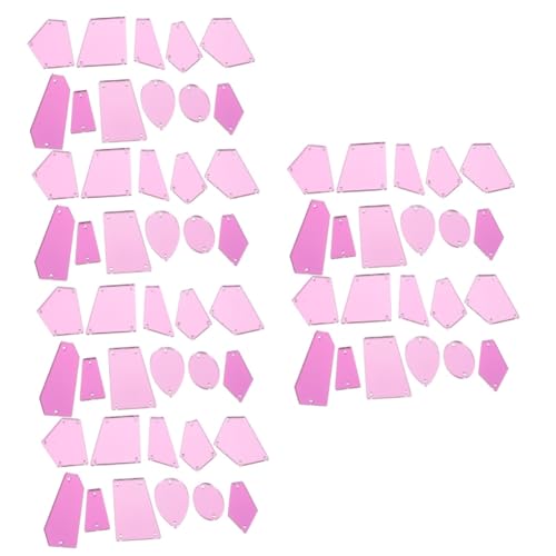 Uonlytech 3 Sätze Handnähbare Acryl Spiegel Rhinestones Dekorative Schmuckstücke Für Diy Kleidungsstücke Glänzende Spiegelteile Für Bastelprojekte 50 Stück * 3 von Uonlytech