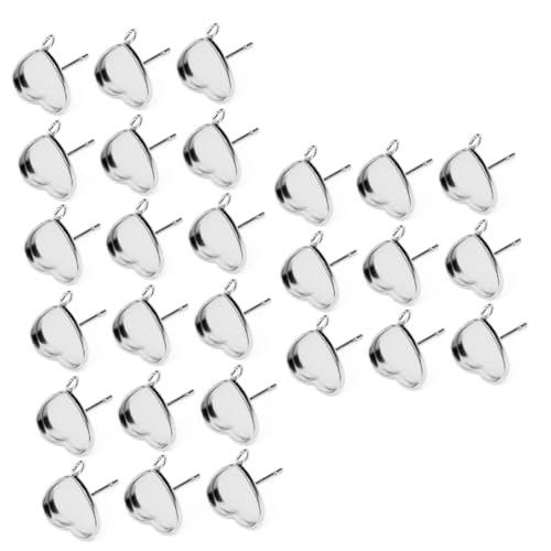 Uonlytech 3 Sätze Herzform Ohrstecker Basis Diy Schmuckzubehör Ohrringe Bastelbedarf Für Kreative Ohrstecker Gestaltung Innendurchmesser Für Schmuckherstellung 20 Stück * 3 Uonlytech 3 Sätze Herzform Ohrstecker Basis Diy Schmuckzubehör Ohrringe Bastelbedarf Für Kreative Ohrstecker Gestaltung Innendurchmesser Für Schmuckherstellung 20 Stück * 3 von Uonlytech