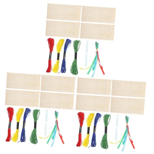 Uonlytech 3 Sätze Holz DIY Buchzeichen Holz Lesezeichen mit Fäden und Nadeln für Handarbeiten Kreuzstich Kit für Anfänger und Fortgeschrittene Dekorative Buchaccessoires Uonlytech 3 Sätze Holz DIY Buchzeichen Holz Lesezeichen mit Fäden und Nadeln für Handarbeiten Kreuzstich Kit für Anfänger und Fortgeschrittene Dekorative Buchaccessoires von Uonlytech