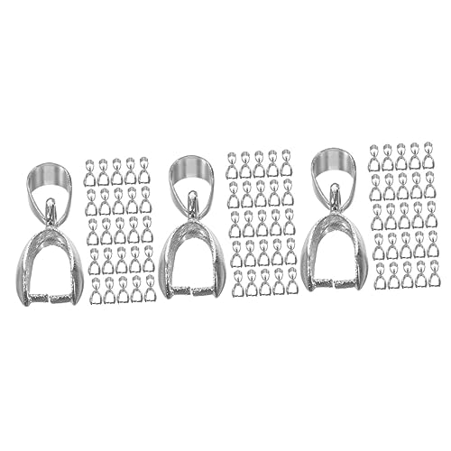 Uonlytech 3 Sätze Jade -anhängerklemme Reiz Schließe Hängend Schmuck Schlüssel Anhängerverbinder Für Diy Anhänger-verschluss- Legierung Silver 50 Stück * 3 Uonlytech 3 Sätze Jade -anhängerklemme Reiz Schließe Hängend Schmuck Schlüssel Anhängerverbinder Für Diy Anhänger-verschluss- Legierung Silver 50 Stück * 3 von Uonlytech