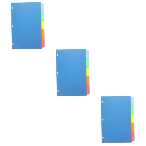 Uonlytech 3 Sätze Kategorieindexseite Groß Trennzeichen Notizbuch Farbig Für Farbe Binder-trennlaschen Notizzettel Papierteiler-organizer Dateiteiler Ersatzteiler Indexteiler Pp 5 Stücke * 3 von Uonlytech