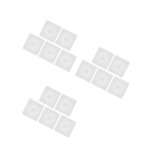 Uonlytech 3 Sätze Malvorlage Kleine Schablonen Zum Malen Zeichenschablone Malschablonen Formschablonen Malschablonen Grundformen Schablonenvorlagen DIY Schablonen Weiß 10 Stück * 3 von Uonlytech
