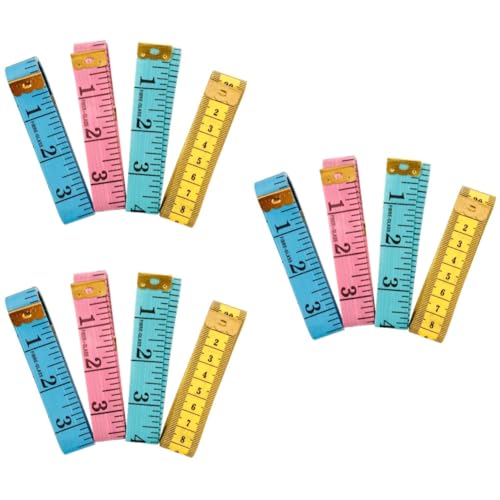 Uonlytech 3 Sätze Messung Des Weichen Lineers Taille Körpermaßband Maßband Für Kleidung Nähband Professionelle Tapeline Nützliches Maßband Altes Maßband Pvc-kunststoff 4 Stück * 3 von Uonlytech