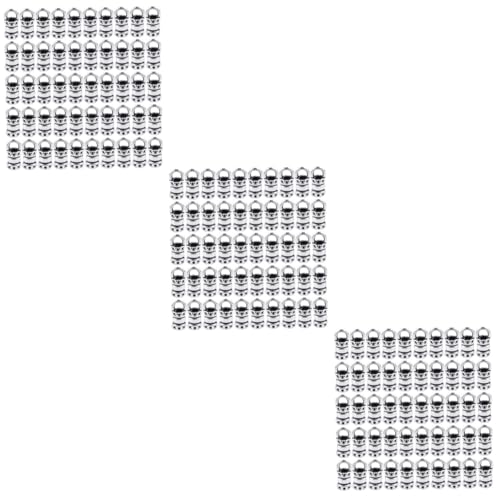 Uonlytech 3 Sätze Pack Diy Armbandverschluss Legierung Antik Silberne Ketten Und Lederband Buckle Für Schmuckherstellung Und Bastelprojekte Innenloch 100 Stücke * 3 von Uonlytech