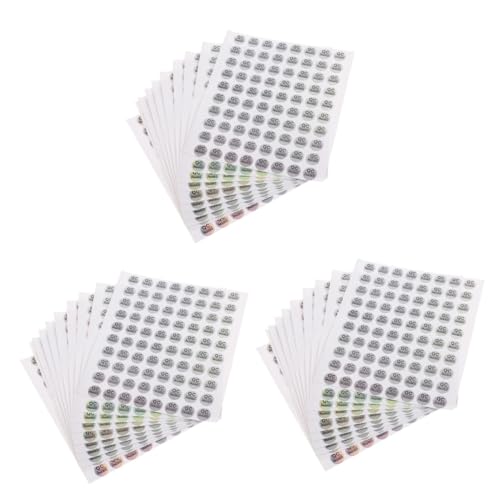 Uonlytech 3 Sätze Pass-tag Klebeetiketten Qualitätsprüfetiketten Klebetiketten Qc Übergebene Tags Aufkleber Prüfplakette Qc-zulassungsetiketten Qc-etiketten Pvc Selbstklebend 2400 Stück * 3 von Uonlytech