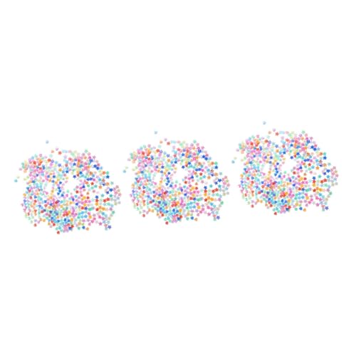Uonlytech 3 Sätze Perlenmaterial-kit Armbandperlen Perlen Für Schmuckhersteller Armband-perlen-anhänger Herstellung Herzen Reiz Schlüssel Sternenzauber Perlen-kits Acryl 600 Stück * 3 von Uonlytech