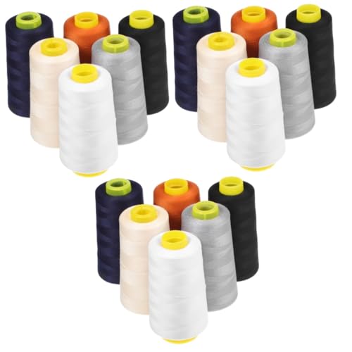 Uonlytech 3 Sätze Polyesterfaden Polyester-stickgarne Faden Nähen Farbig Weißer Faden Zum Nähen Stich Faden Für Nähmaschine Stickfaden Ersatz Stickerei Fäden 6 Stück * 3 Uonlytech 3 Sätze Polyesterfaden Polyester-stickgarne Faden Nähen Farbig Weißer Faden Zum Nähen Stich Faden Für Nähmaschine Stickfaden Ersatz Stickerei Fäden 6 Stück * 3 von Uonlytech