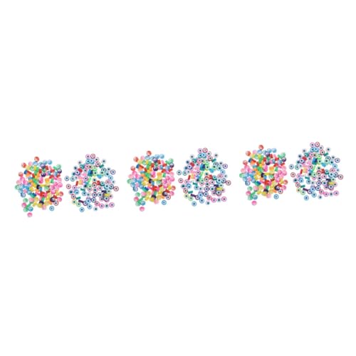 Uonlytech 3 Sätze Polymer Clay Perlen Für Armbandherstellung Diy Schmuckzubehör Mit Bunten Und Brillenperlen Für Und Mehr 200 Stück * 3 von Uonlytech