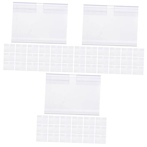 Uonlytech 3 Sätze Preiskarte Etikettenhalter Displayhalter Stand Ticket-display-halter Zeichenhalter Schildhalter Für Groß Anzeige Steht Preisetiketten-organizer Pvc Transparent 50 Stück * 3 Uonlytech 3 Sätze Preiskarte Etikettenhalter Displayhalter Stand Ticket-display-halter Zeichenhalter Schildhalter Für Groß Anzeige Steht Preisetiketten-organizer Pvc Transparent 50 Stück * 3 von Uonlytech