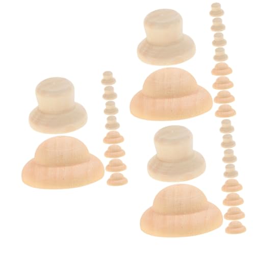 Uonlytech 3 Sätze Puppenhut-ornament Aus Holz Miniatur-puppenhüte Puppenhüte Für Handwerk Diy Holzpuppenhut Holzhandwerk Unvollendeter Hut Holzpflock-menschenhut Beige 40 Stück * 3 Uonlytech 3 Sätze Puppenhut-ornament Aus Holz Miniatur-puppenhüte Puppenhüte Für Handwerk Diy Holzpuppenhut Holzhandwerk Unvollendeter Hut Holzpflock-menschenhut Beige 40 Stück * 3 von Uonlytech