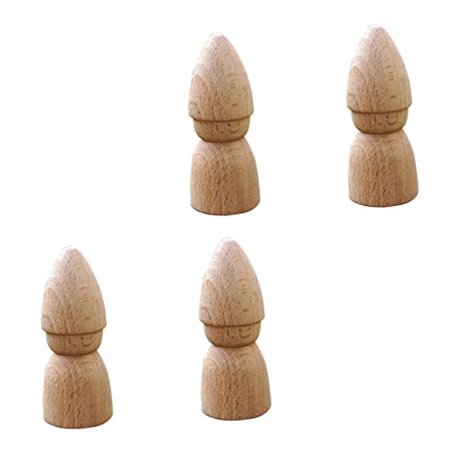 Uonlytech 3 Sätze Puppenspielzeug Bastelsets Für Basteln Für Verschachtelungspuppen Bastelpuppe Aus Holz Planke Kinderspielzeug Holzfiguren Leere Holzpuppe Hölzern 4 Stück * 3 von Uonlytech