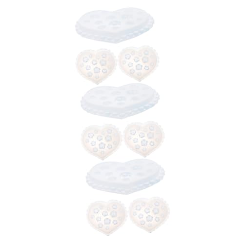 Uonlytech 3 Sätze Rosenschimmel Herstellung Für Halsketten-anhängerform Aus Epoxidharz Schmuckform Diy Bastelform Diy-epoxid-silikon-gießform Kieselgel 3 Stück * 3 von Uonlytech