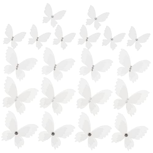 Uonlytech 3 Sätze Schmetterlings Accessoires Party Erstapplikation Verzierungen Link Damenstoff Kunstmaterial Schmetterlinge Kleine Organza Flügel Für Doppel Patches 20 Stück * 3 Uonlytech 3 Sätze Schmetterlings Accessoires Party Erstapplikation Verzierungen Link Damenstoff Kunstmaterial Schmetterlinge Kleine Organza Flügel Für Doppel Patches 20 Stück * 3 von Uonlytech