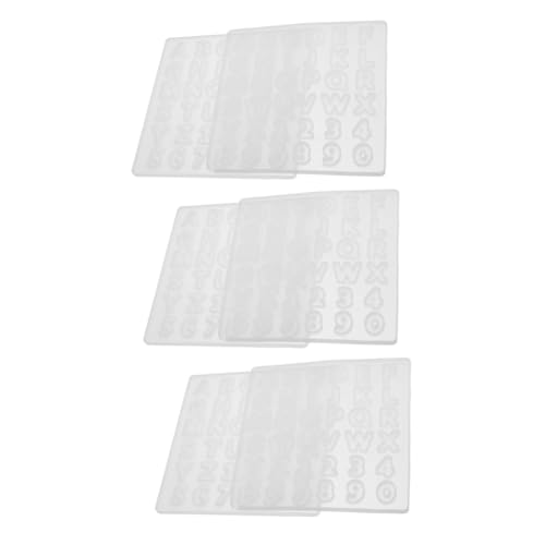 Uonlytech 3 Sätze Silikon Alphabet Gießform Diy Formen Für Schmuckherstellung Leicht Zu Entformen Für Projekte Und Persönliche 2 Stück * 3 von Uonlytech