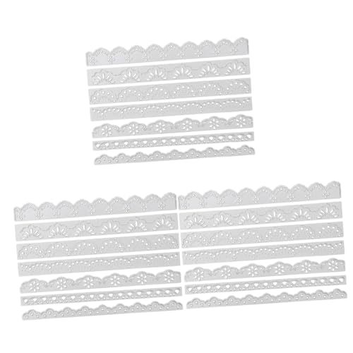 Uonlytech 3 Sätze Stanzformen Für Zu Hause Schnitte Stanzteile Für Die Kartenherstellung Sterben Scrapbooking-formen Schablonen Für Die Kartenherstellung Kohlenstoffstahl Silber 7 Stück * 3 von Uonlytech