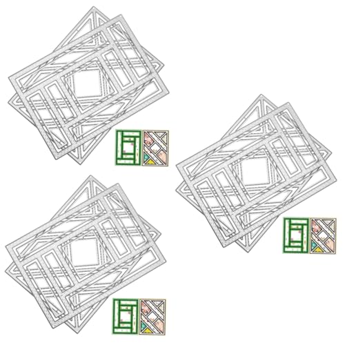 Uonlytech 3 Sätze Stanzteile Für Die Kartenherstellung Schild Album Cutter Wellig Gestanzte Formen Lesezeichen-stanzformen Hintergrund-stanzformen Stanzungen Silber 2 Stück * 3 Uonlytech 3 Sätze Stanzteile Für Die Kartenherstellung Schild Album Cutter Wellig Gestanzte Formen Lesezeichen-stanzformen Hintergrund-stanzformen Stanzungen Silber 2 Stück * 3 von Uonlytech